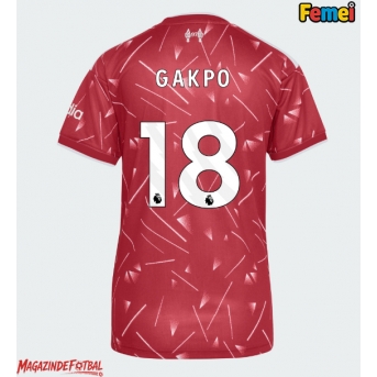 Liverpool Cody Gakpo #18 Tricou Fotbal Replică 2026-27 Femei Acasa